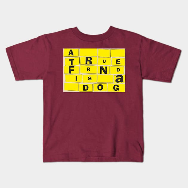 A true friend is a dog Kids T-Shirt by animalplanet